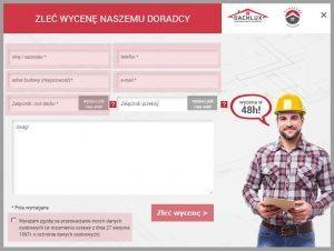wycena pokrycia dachowego